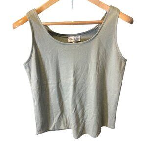 Blue Skies of Florida Green Sleeveless Scoop Neck Tank Top SZ Medium